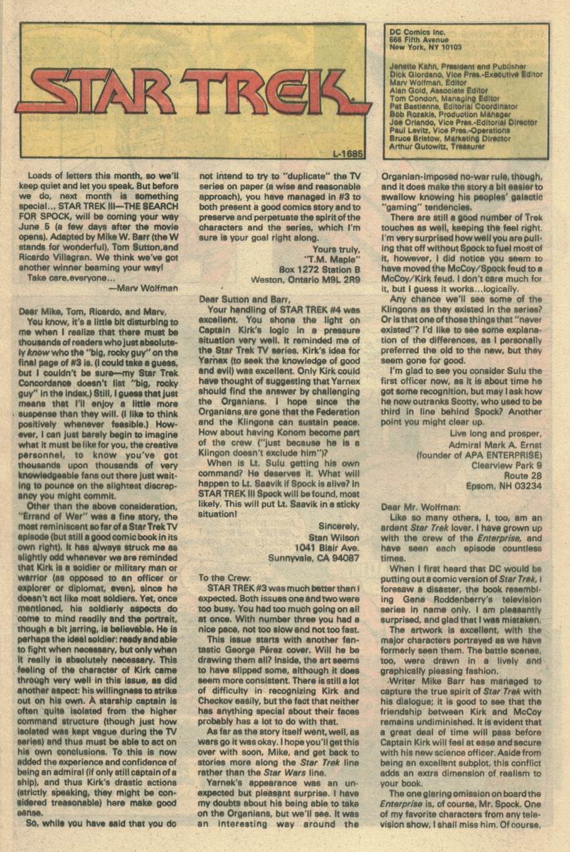 Read online Star Trek (1984) comic -  Issue #7 - 25