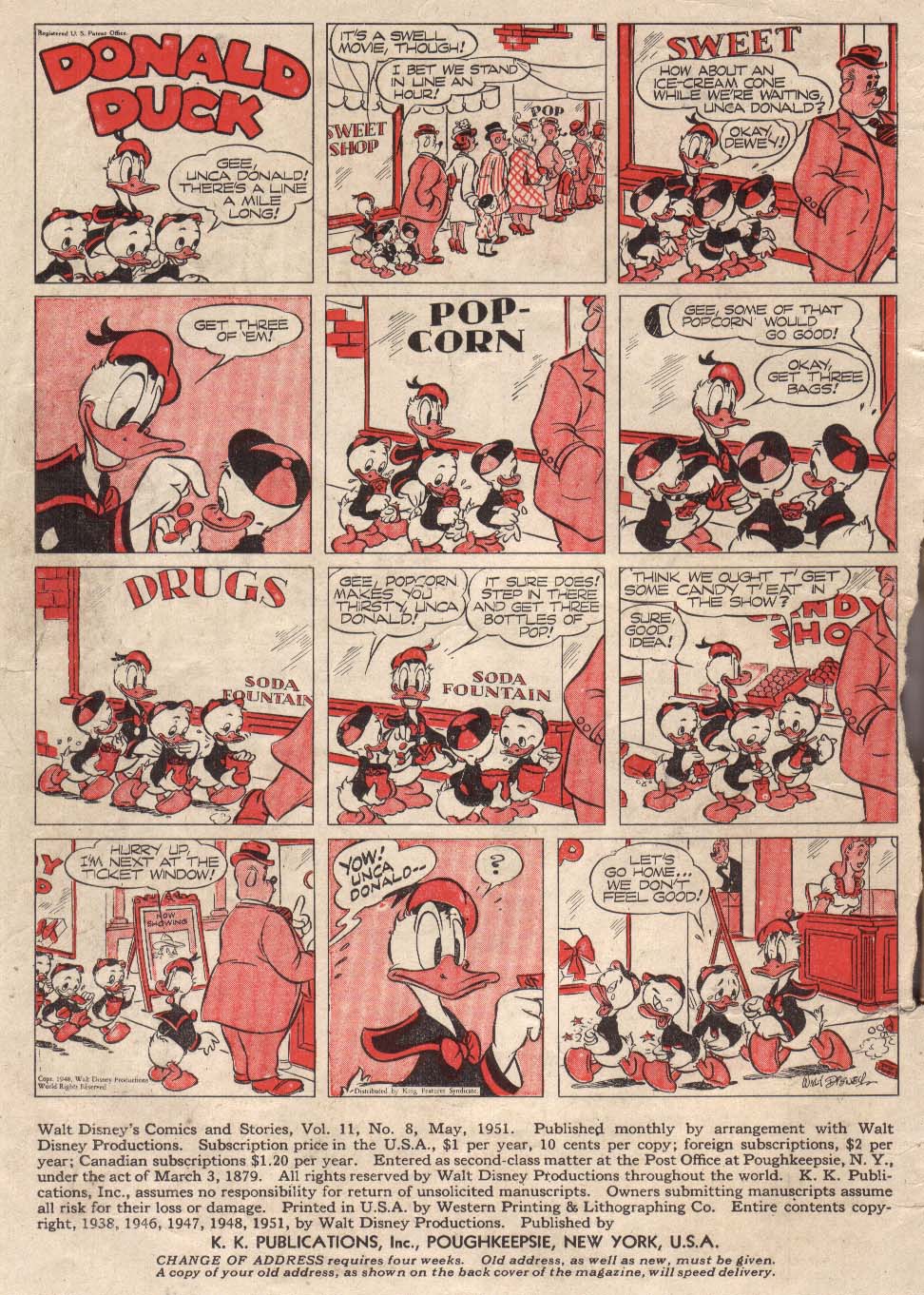 Read online Walt Disney's Comics and Stories comic -  Issue #128 - 2