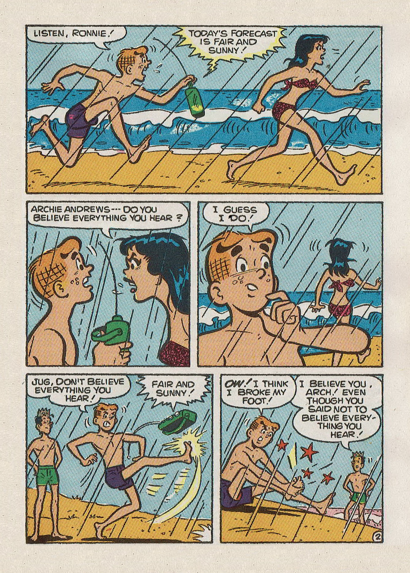 Read online Jughead Jones Comics Digest comic -  Issue #70 - 81