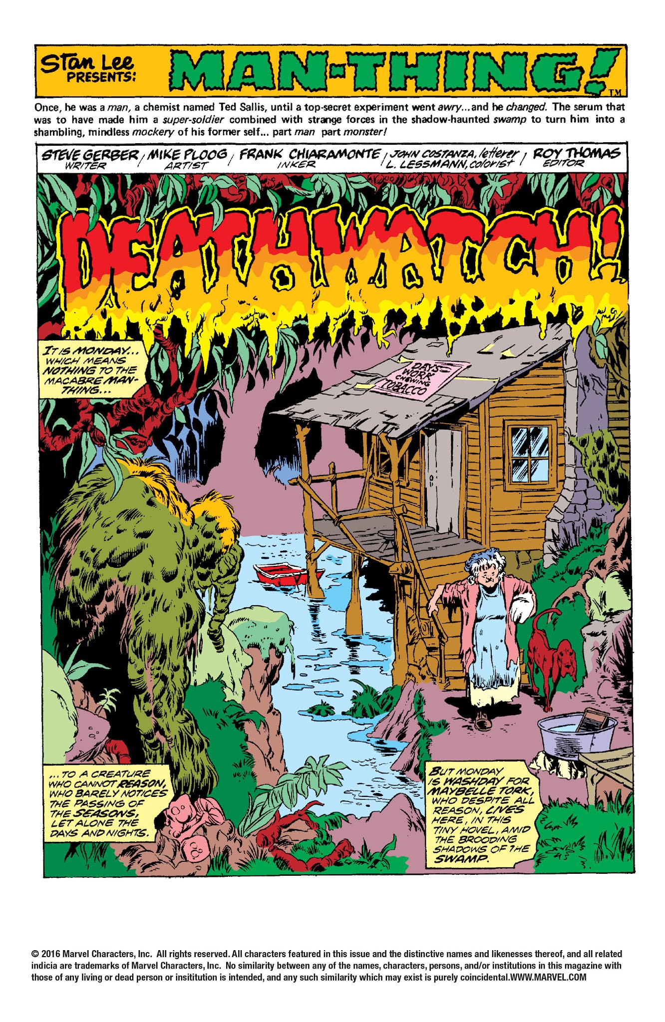 Read online Man-Thing by Steve Gerber: The Complete Collection comic -  Issue # TPB 2 (Part 1) - 71