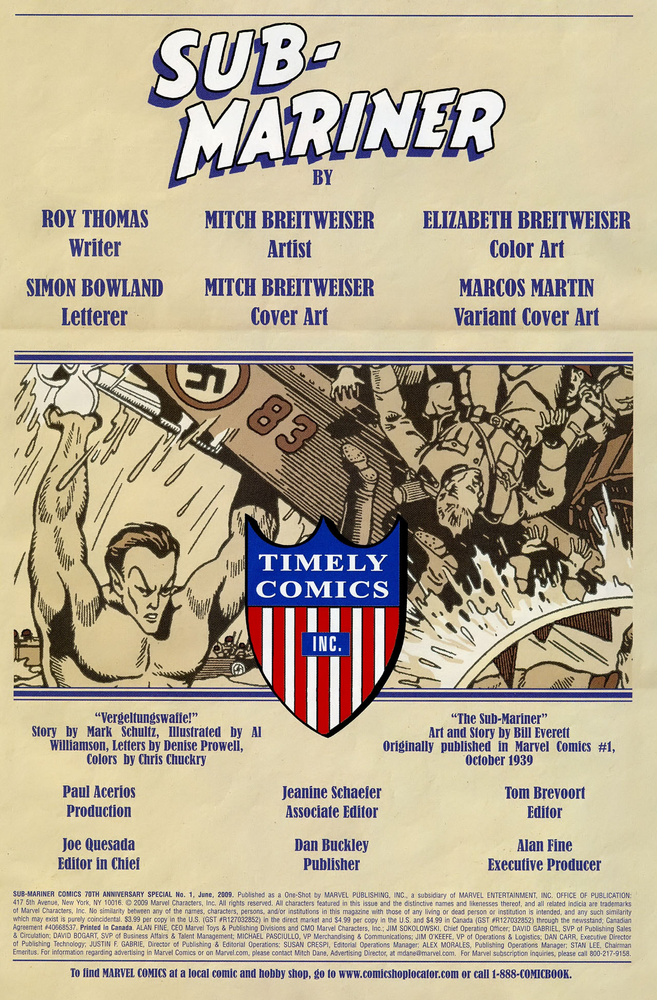 Read online Sub-Mariner Comics 70th Anniversary Special comic -  Issue # Full - 4