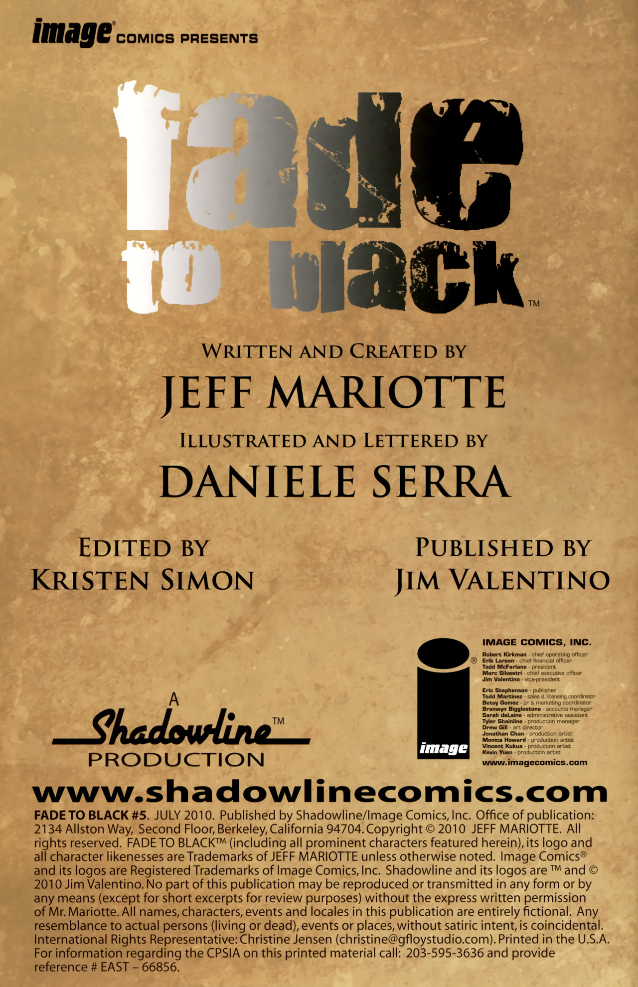 Read online Fade to Black comic -  Issue #5 - 2