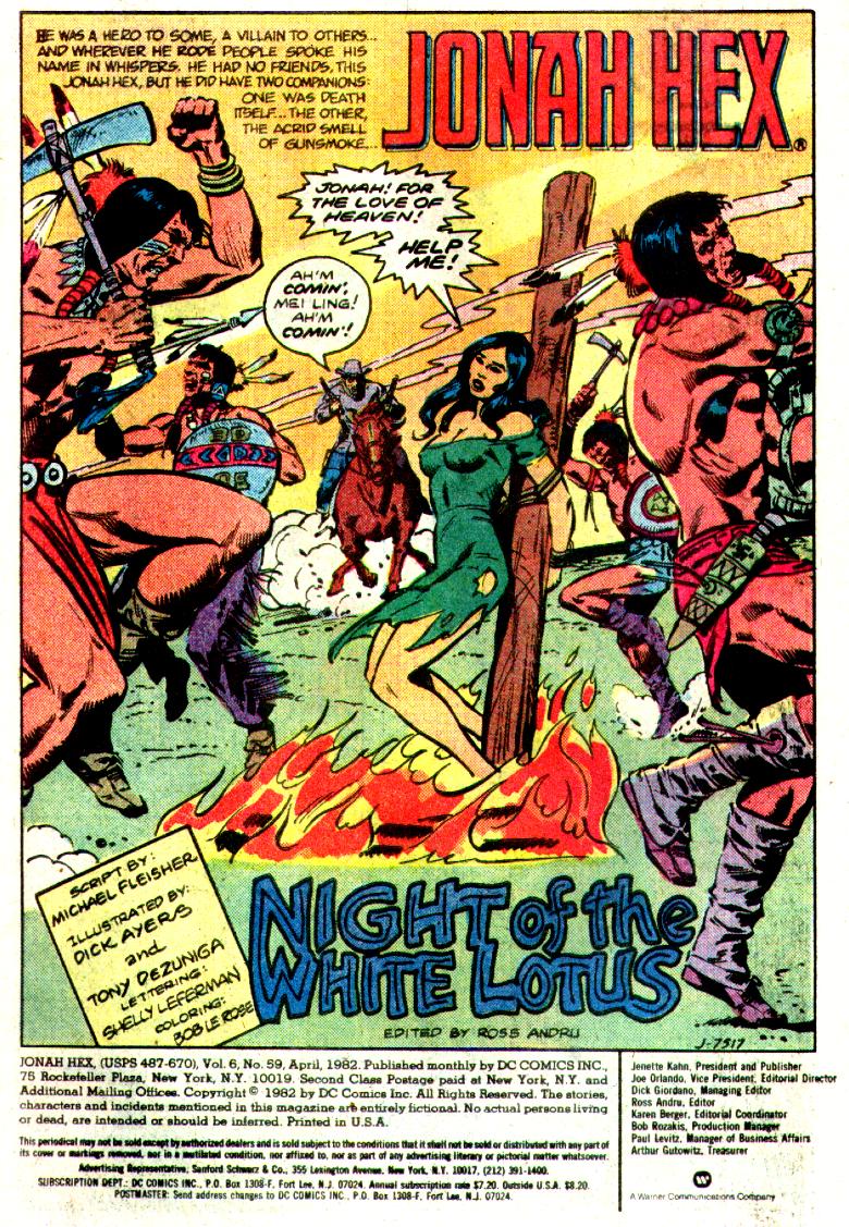 Read online Jonah Hex (1977) comic -  Issue #59 - 2