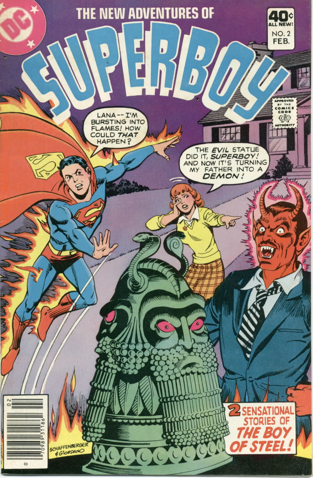 Read online The New Adventures of Superboy comic -  Issue #2 - 1