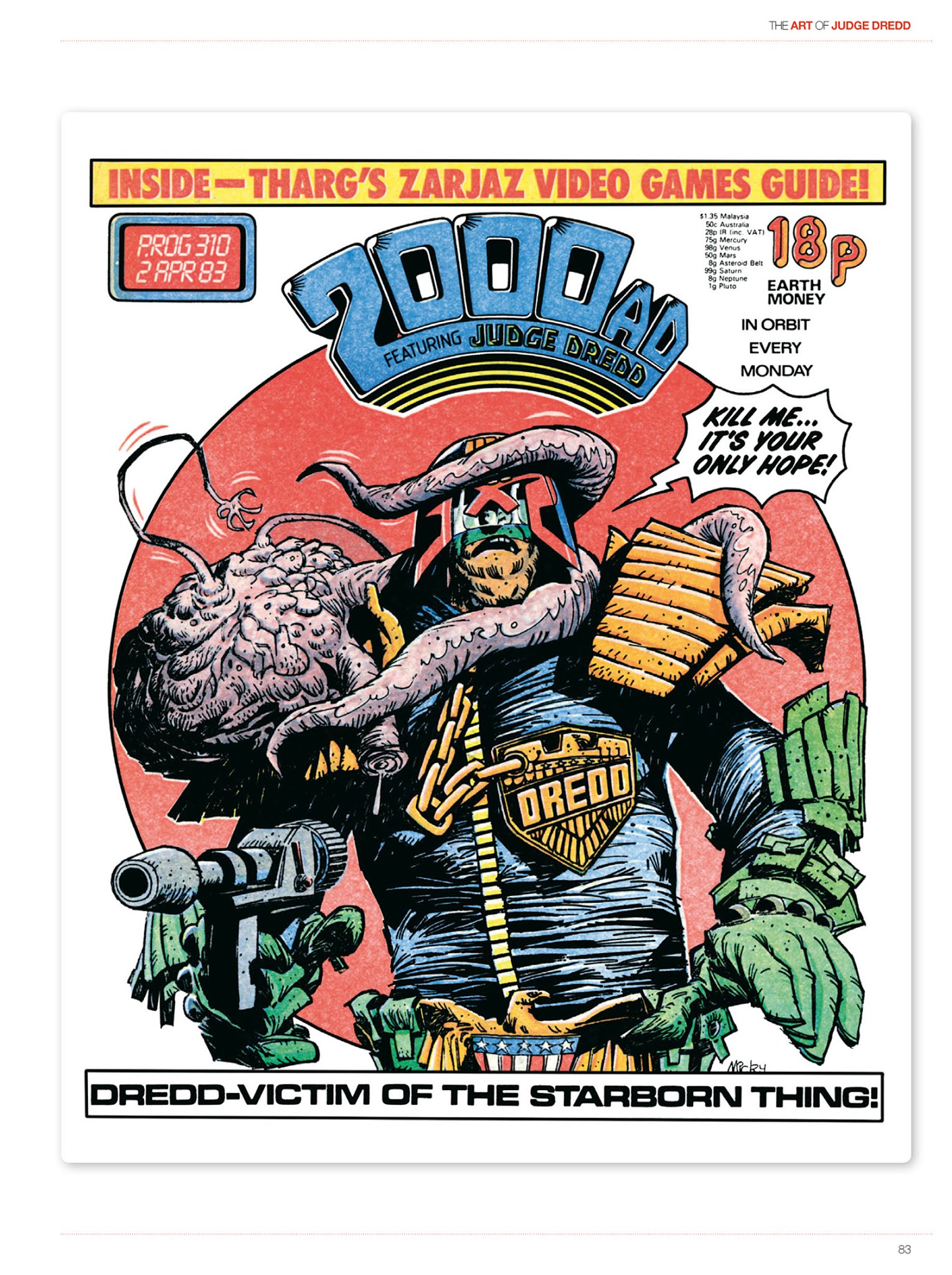 Read online The Art of Judge Dredd: Featuring 35 Years of Zarjaz Covers comic -  Issue # TPB (Part 1) - 81