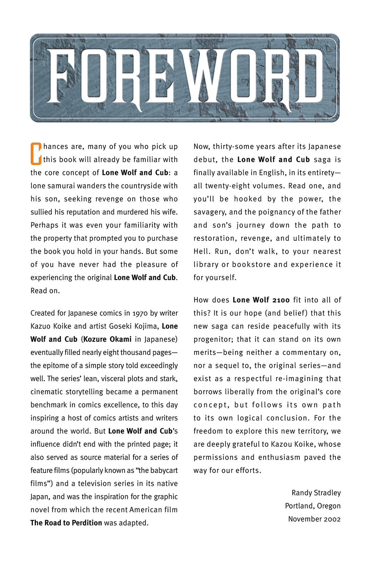 Read online Lone Wolf 2100 comic -  Issue # TPB 1 - 5