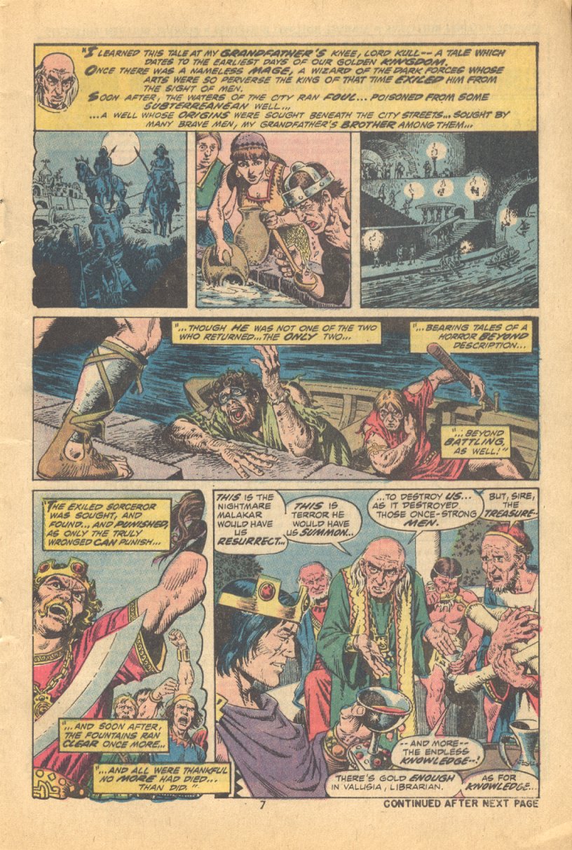 Read online Kull, the Conqueror (1971) comic -  Issue #6 - 7