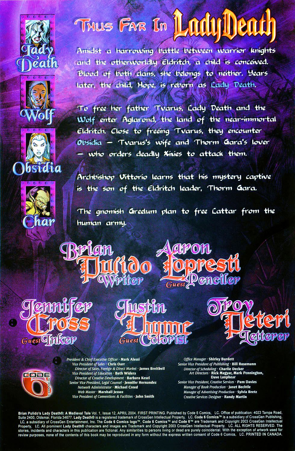 Read online Lady Death: A Medieval Tale comic -  Issue #12 - 3