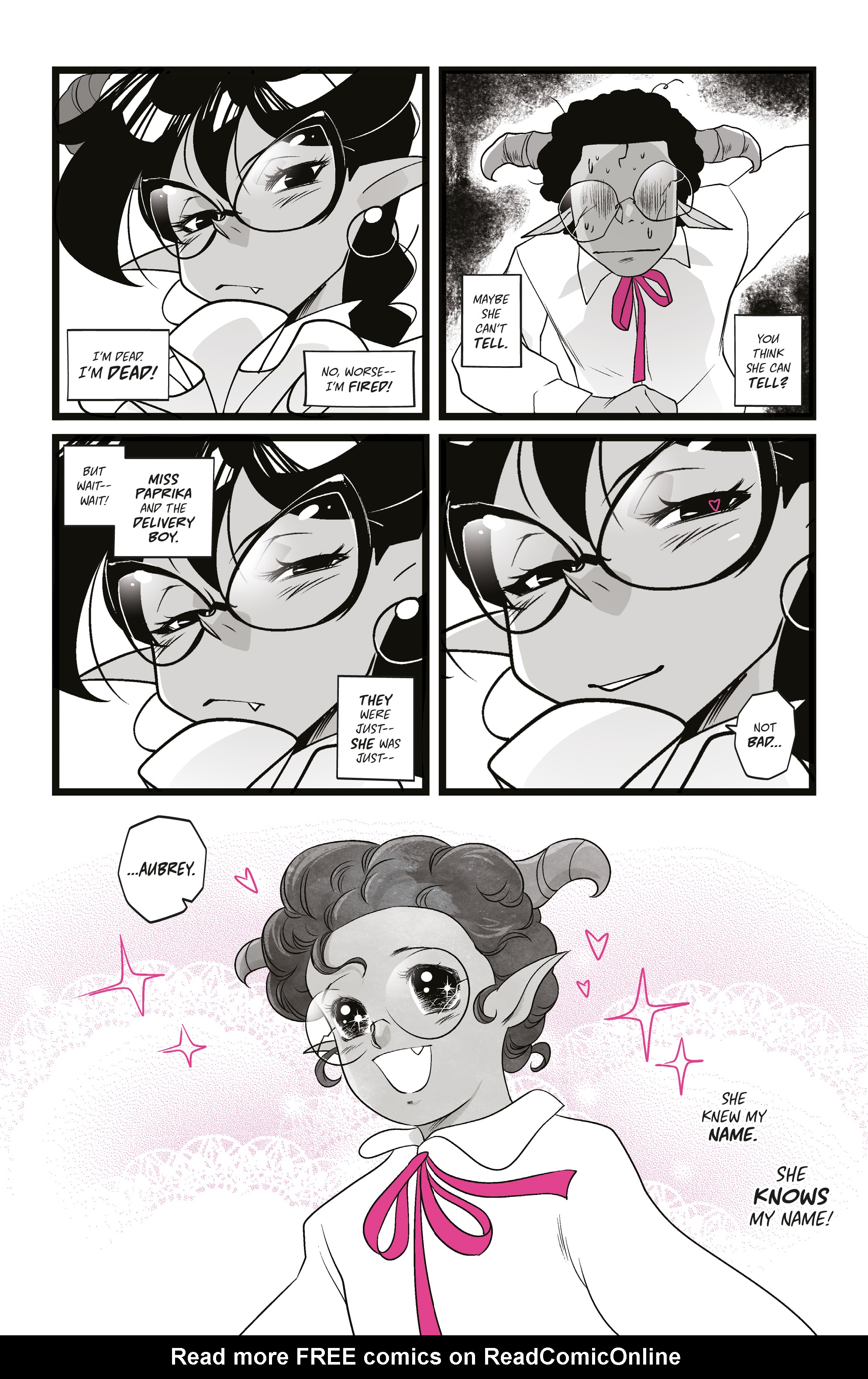 Read online Mirka Andolfo's Sweet Paprika: Black White & Pink (One-Shot) comic -  Issue # Full - 26