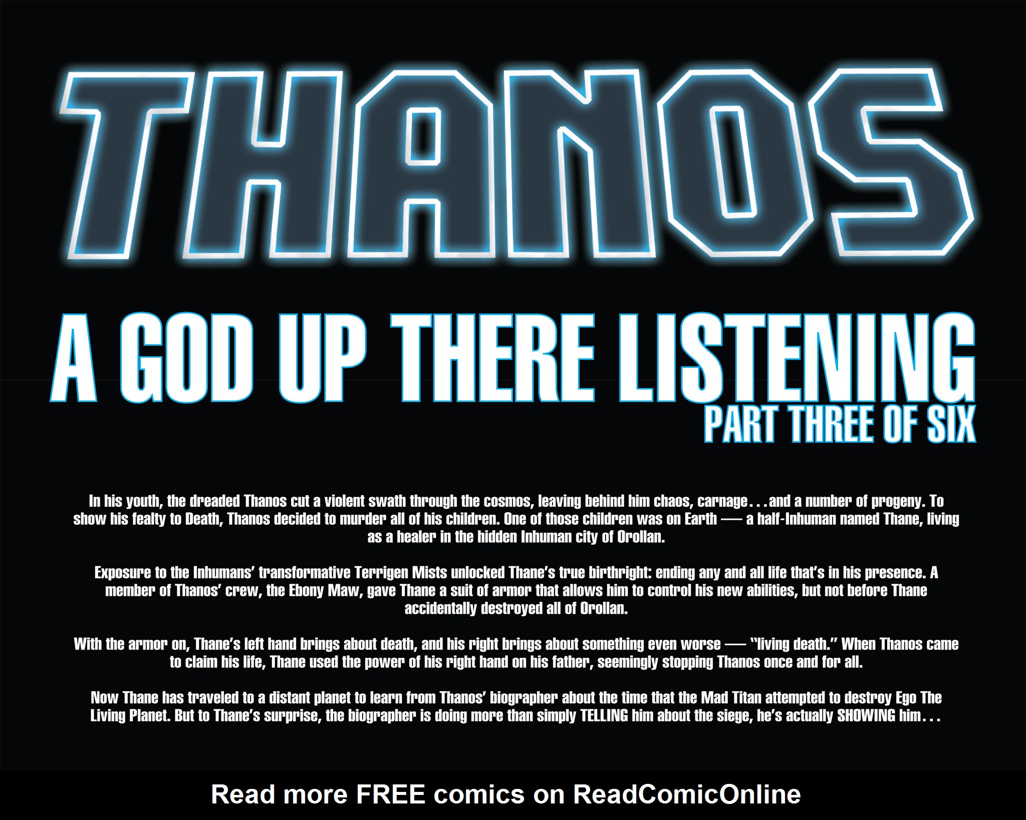 Read online Thanos: A God Up There Listening comic -  Issue # TPB - 142