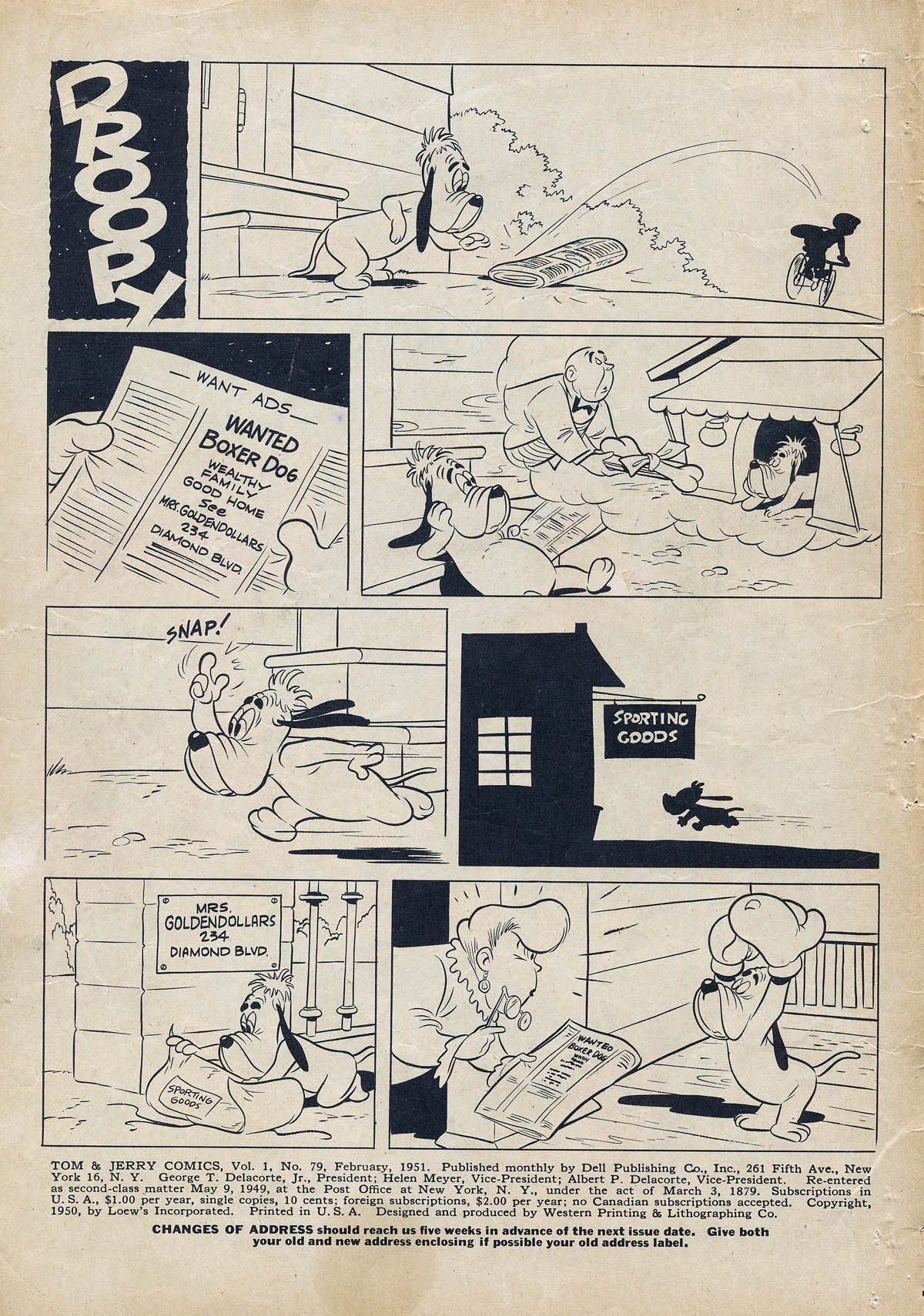 Read online Tom & Jerry Comics comic -  Issue #79 - 2