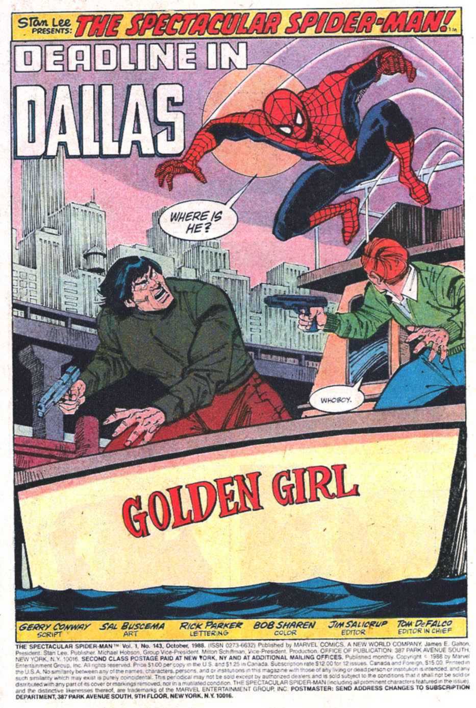 Read online The Spectacular Spider-Man (1976) comic -  Issue #143 - 2