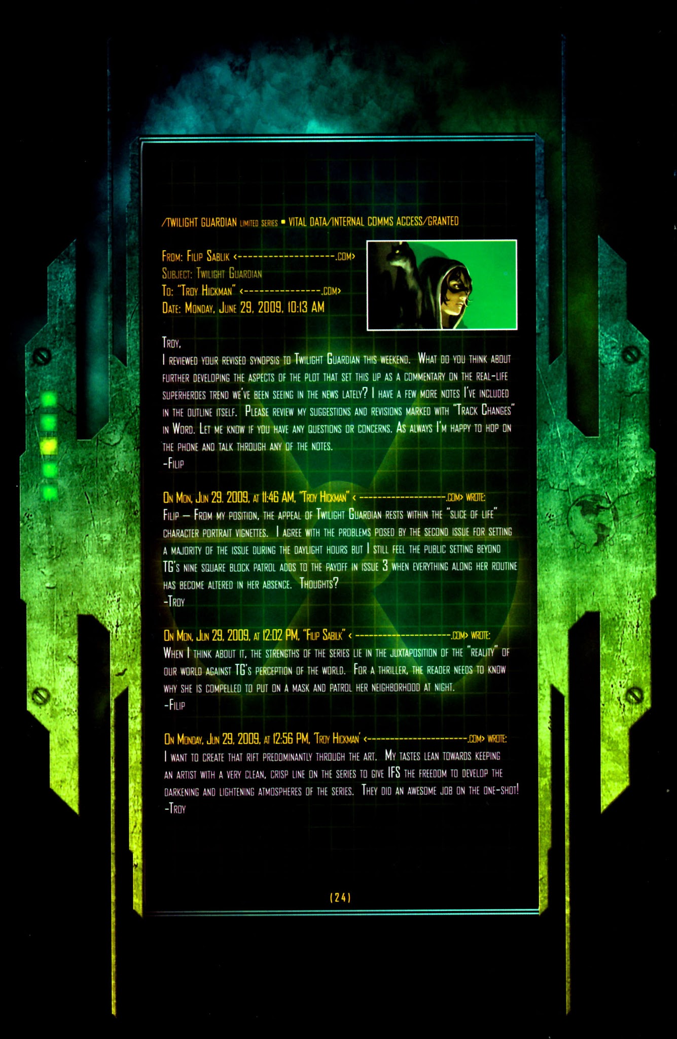 Read online Pilot Season 2009 comic -  Issue # Issue Declassified - 25