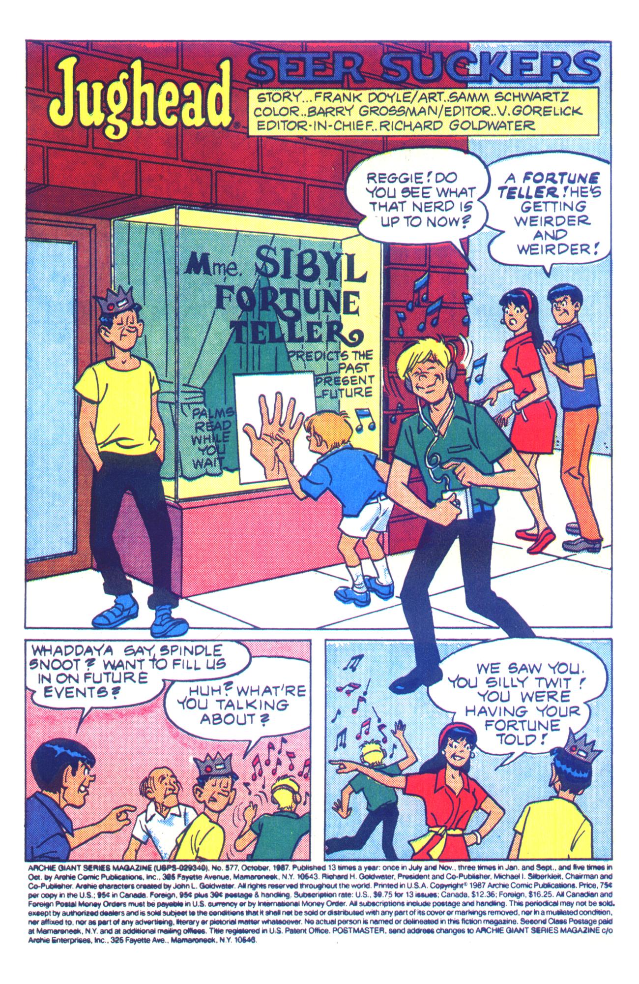 Read online Archie Giant Series Magazine comic -  Issue #577 - 3