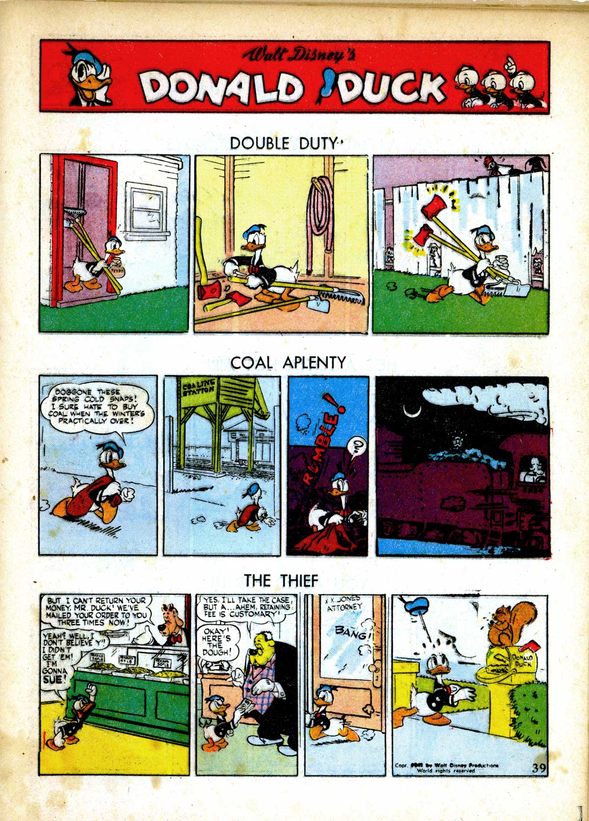 Read online Walt Disney's Comics and Stories comic -  Issue #32 - 41