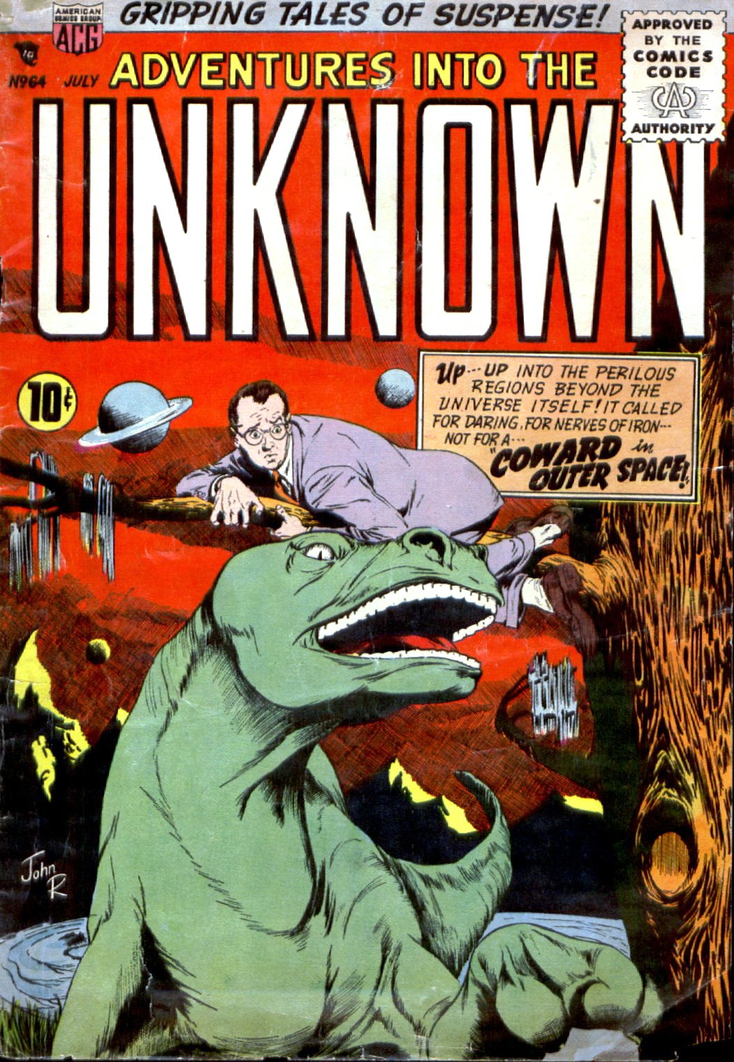 Read online Adventures Into The Unknown comic -  Issue #64 - 1
