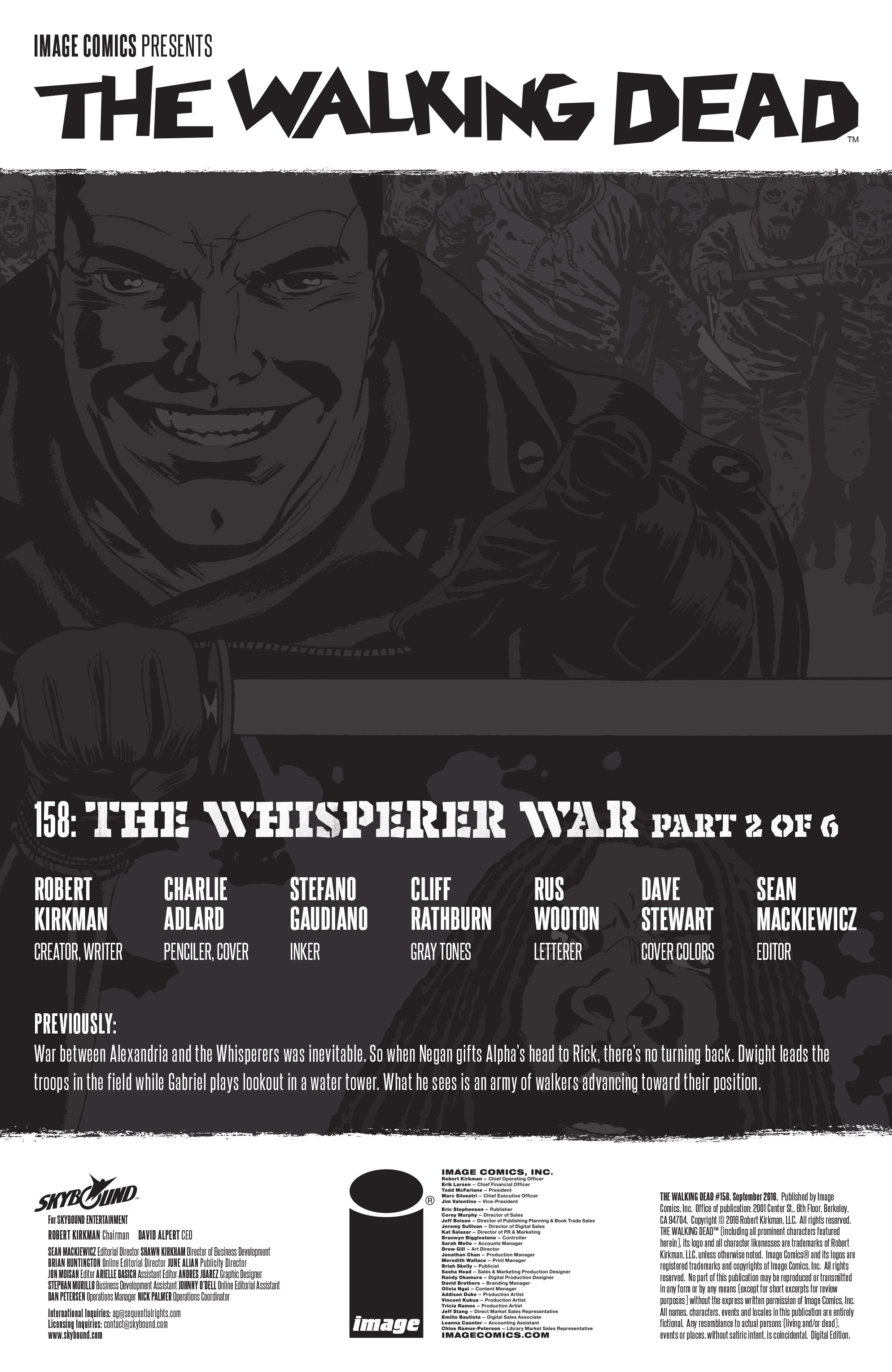 Read online The Walking Dead comic -  Issue #158 - 2