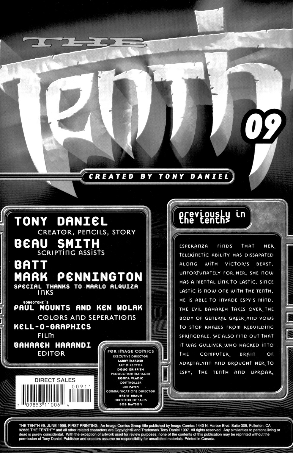 Read online The Tenth [II] comic -  Issue #9 - 2