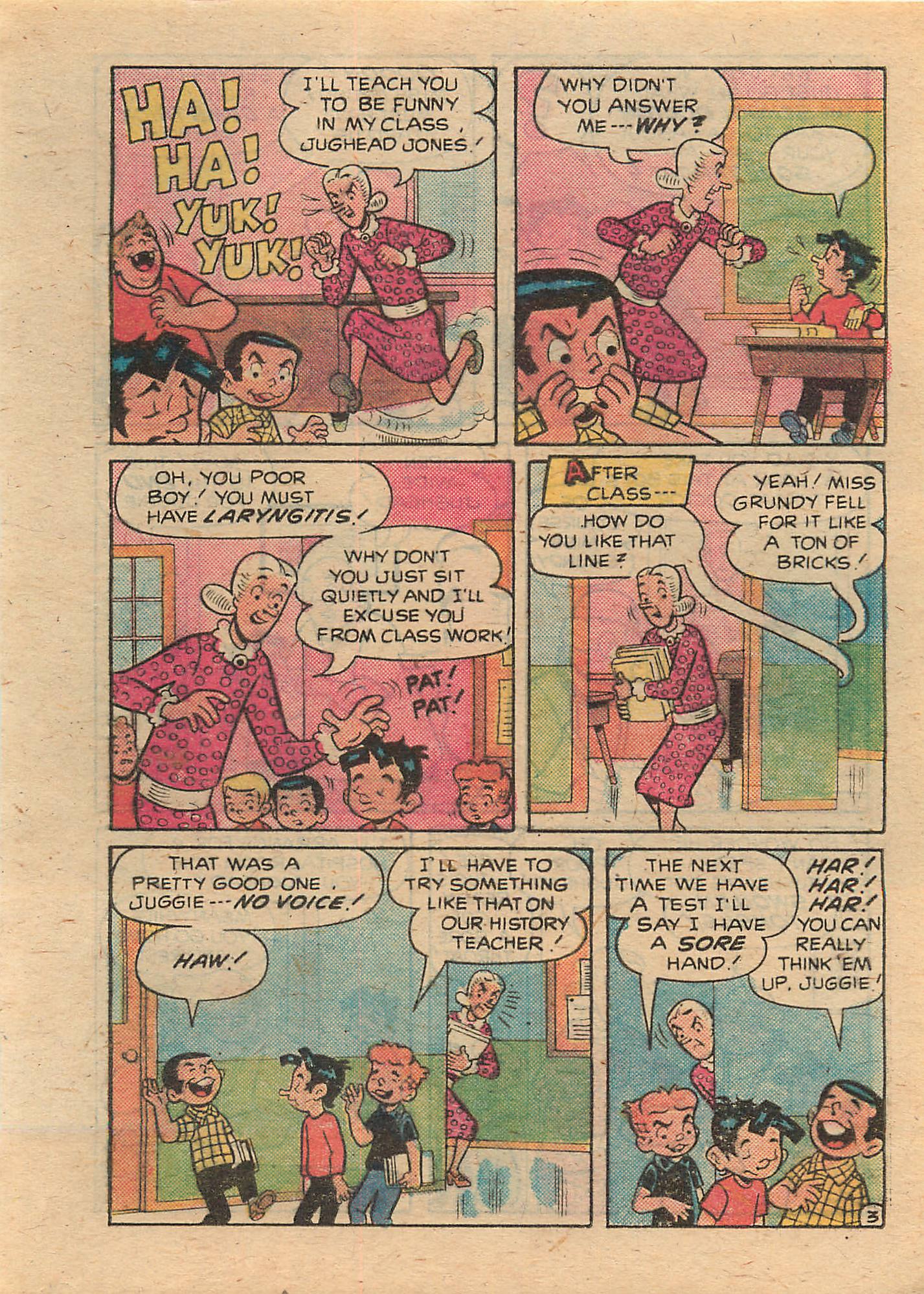 Read online Little Archie Comics Digest Magazine comic -  Issue #4 - 121