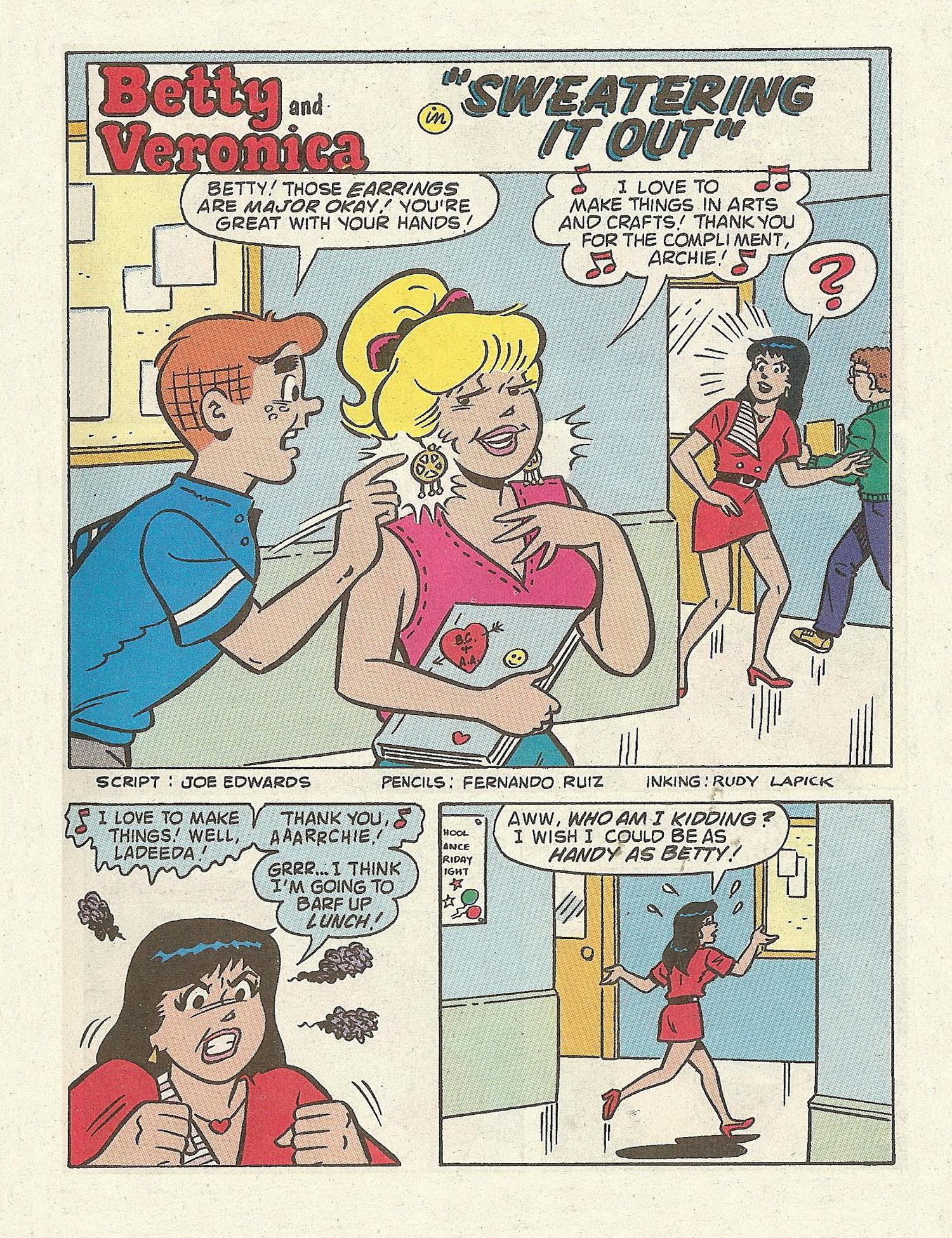 Read online Betty and Veronica Digest Magazine comic -  Issue #72 - 13