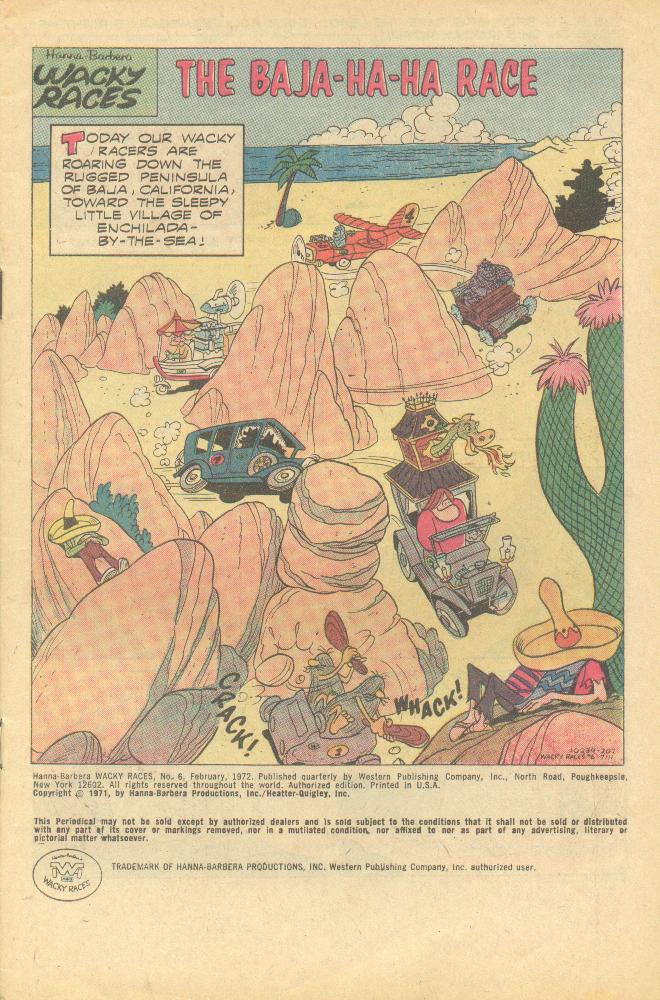 Read online Hanna-Barbera Wacky Races comic -  Issue #6 - 2