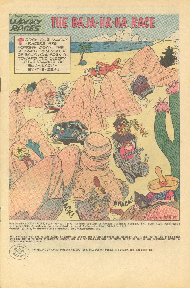 Read online Hanna-Barbera Wacky Races comic -  Issue #6 - 2