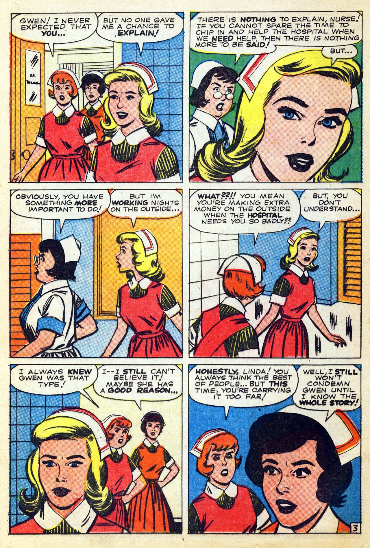 Read online Linda Carter, Student Nurse comic -  Issue #3 - 12