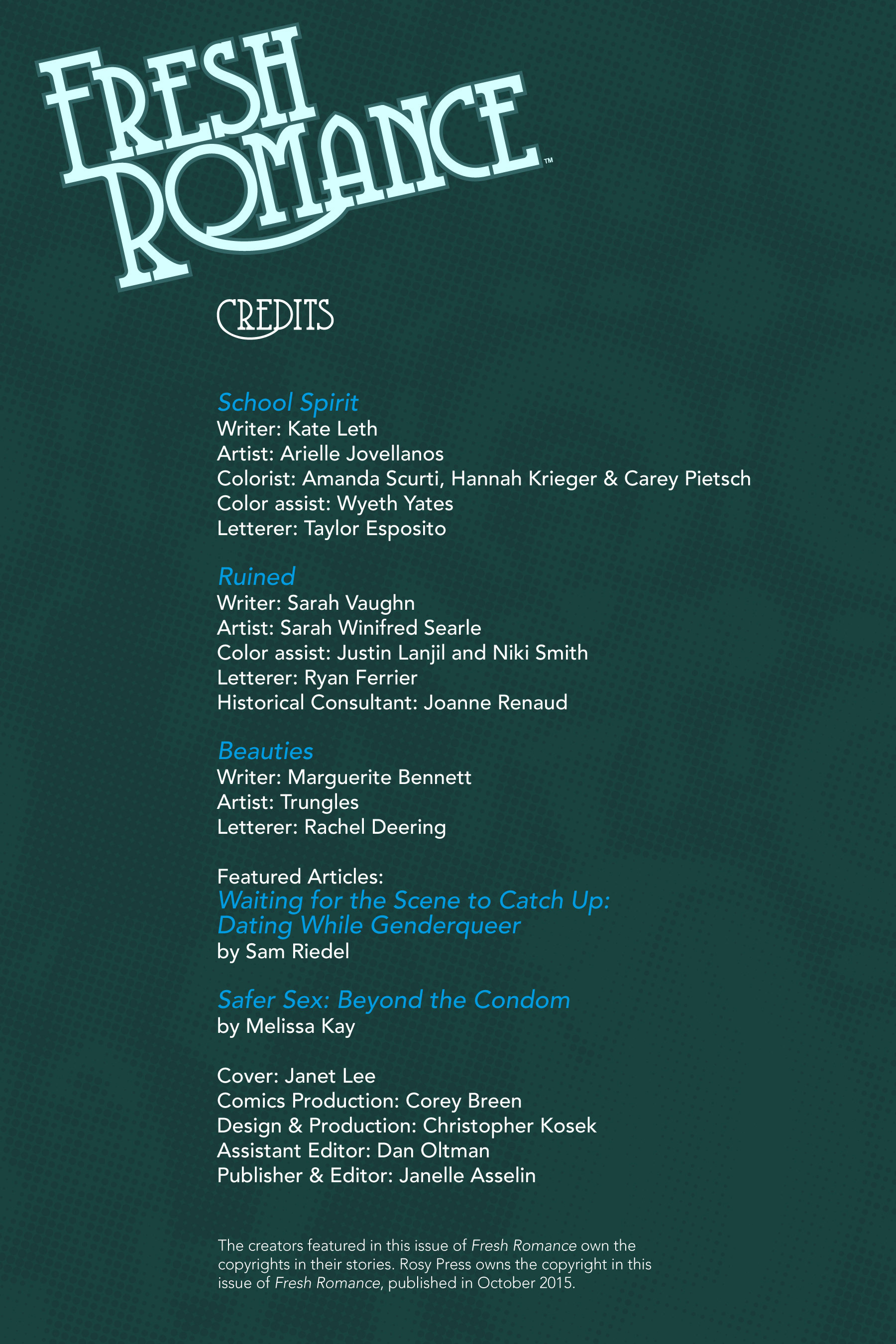 Read online Fresh Romance comic -  Issue #6 - 3