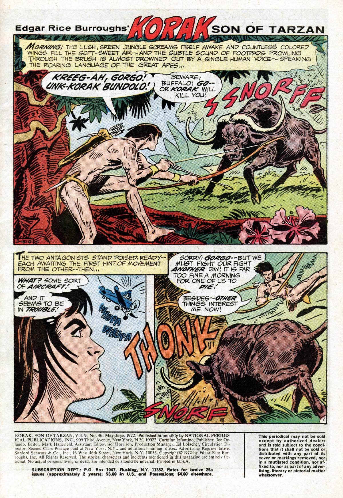 Read online Korak, Son of Tarzan (1972) comic -  Issue #46 - 2