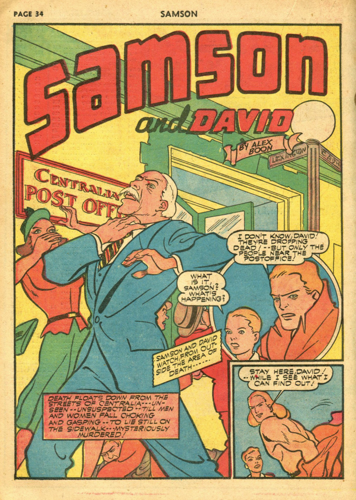 Read online Samson (1940) comic -  Issue #6 - 36