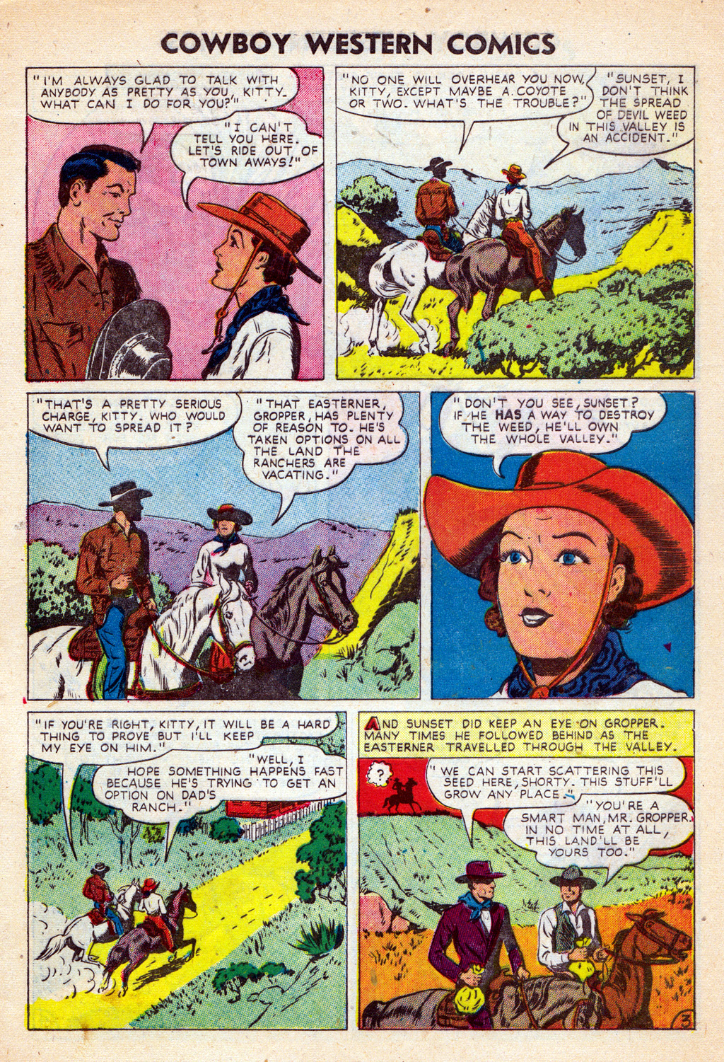 Read online Cowboy Western Comics (1948) comic -  Issue #35 - 5
