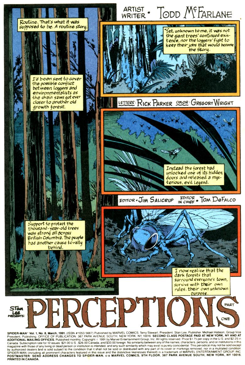 Read online Spider-Man (1990) comic -  Issue #8 - Perceptions Part 1 of 5 - 2