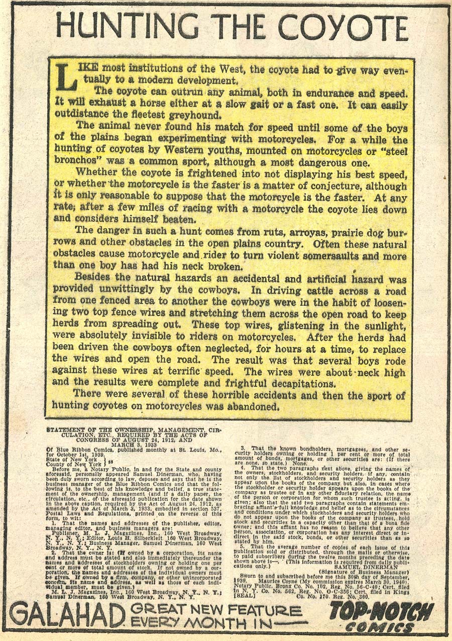 Blue Ribbon Comics (1939) issue 4 - Page 40