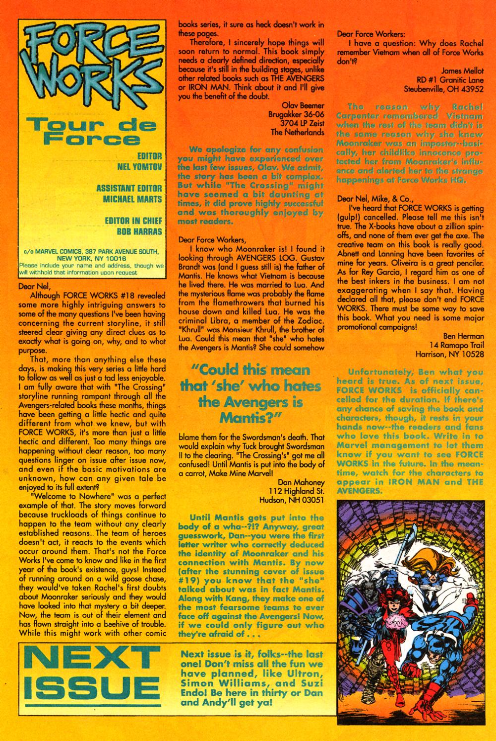 Read online Force Works comic -  Issue #21 - 24