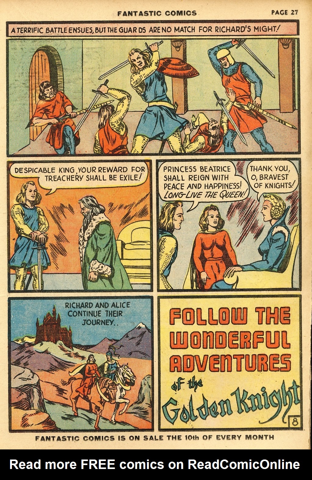 Read online Fantastic Comics comic -  Issue #10 - 28