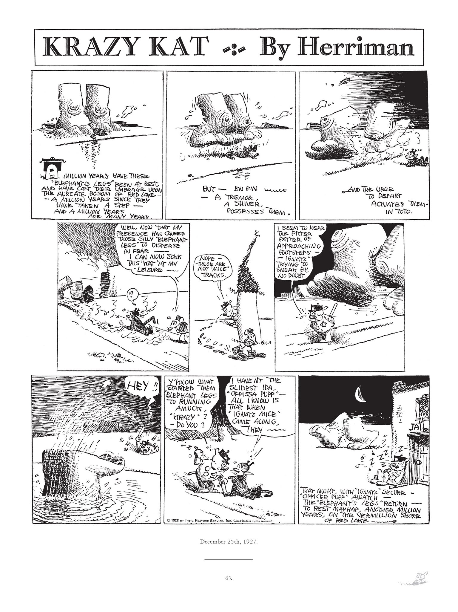 Read online Krazy & Ignatz comic -  Issue # TPB 5 - 63