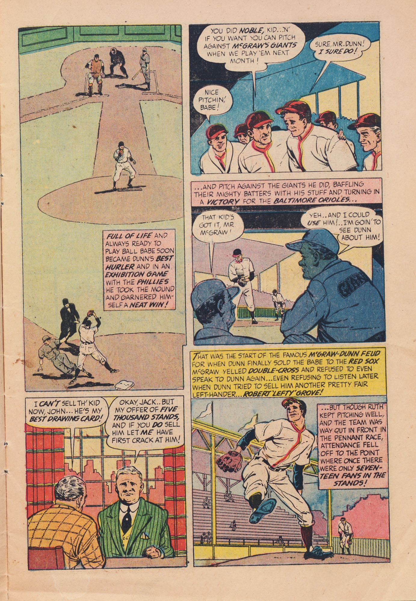 Read online Babe Ruth Sports Comics comic -  Issue #3 - 7