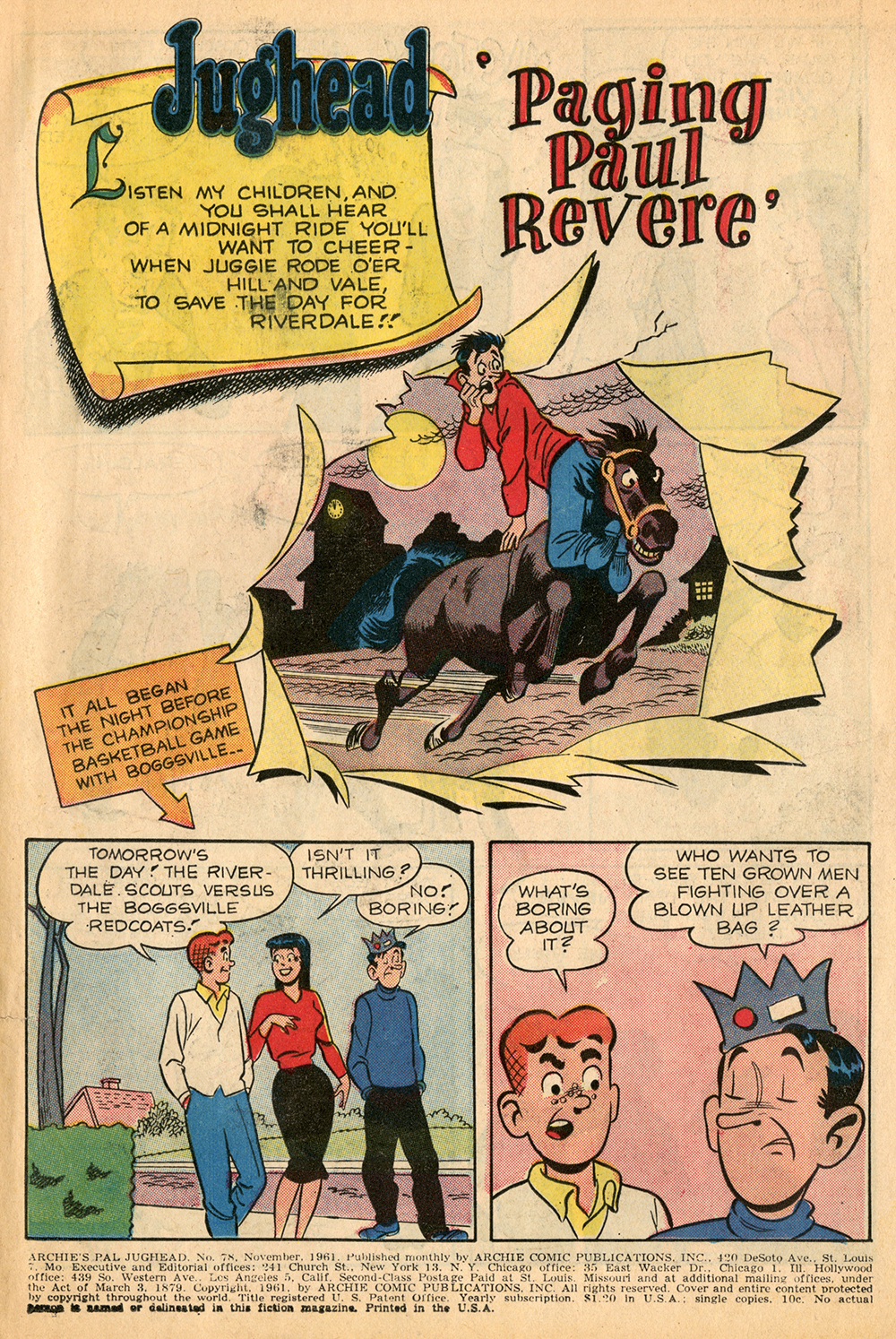 Read online Archie's Pal Jughead comic -  Issue #78 - 3