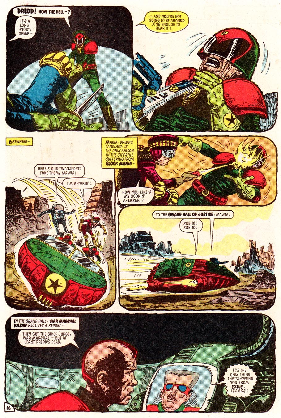 Read online Judge Dredd (1983) comic -  Issue #23 - 16