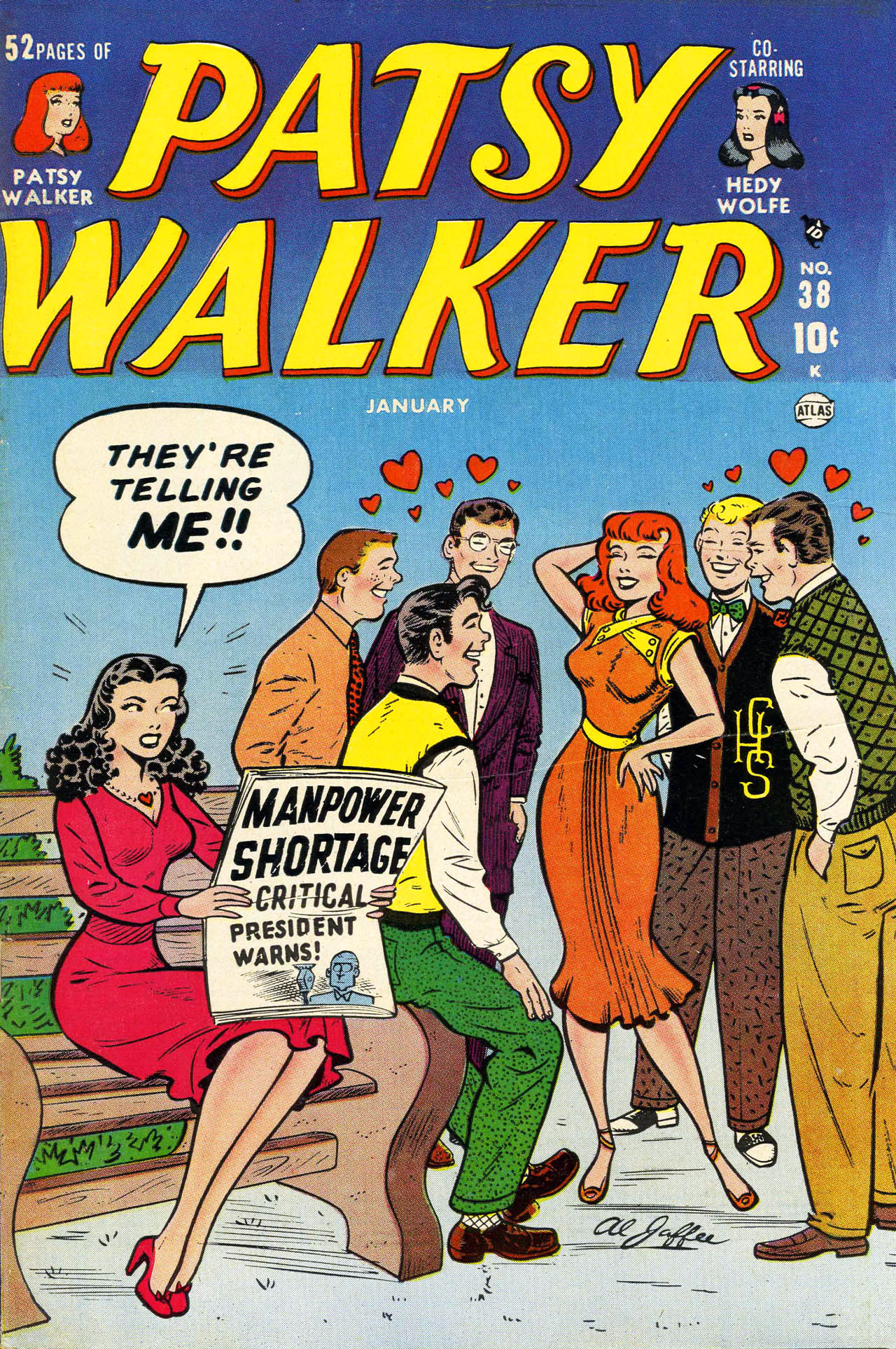 Read online Patsy Walker comic -  Issue #38 - 1
