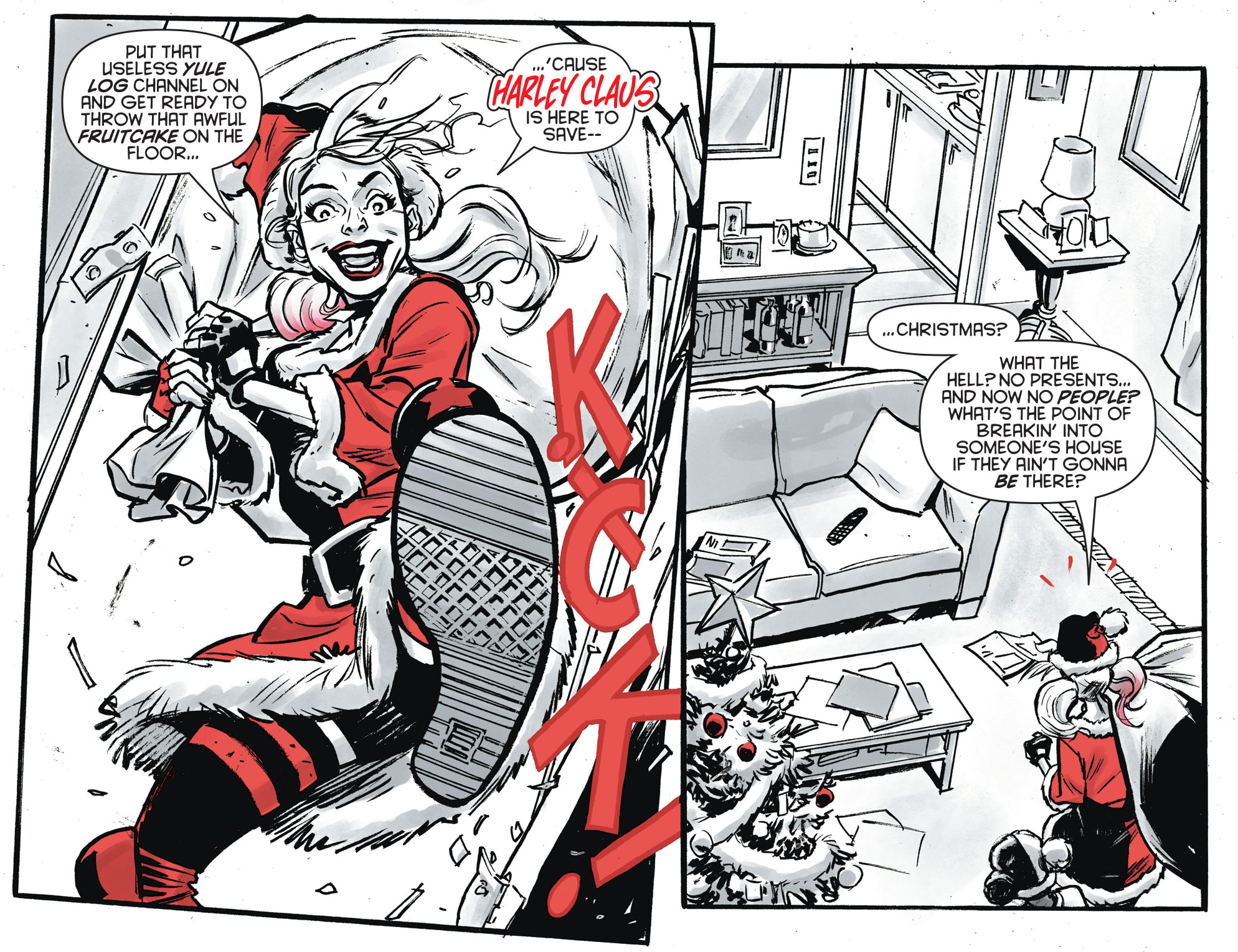 Read online Harley Quinn Black   White   Red comic -  Issue #16 - 17