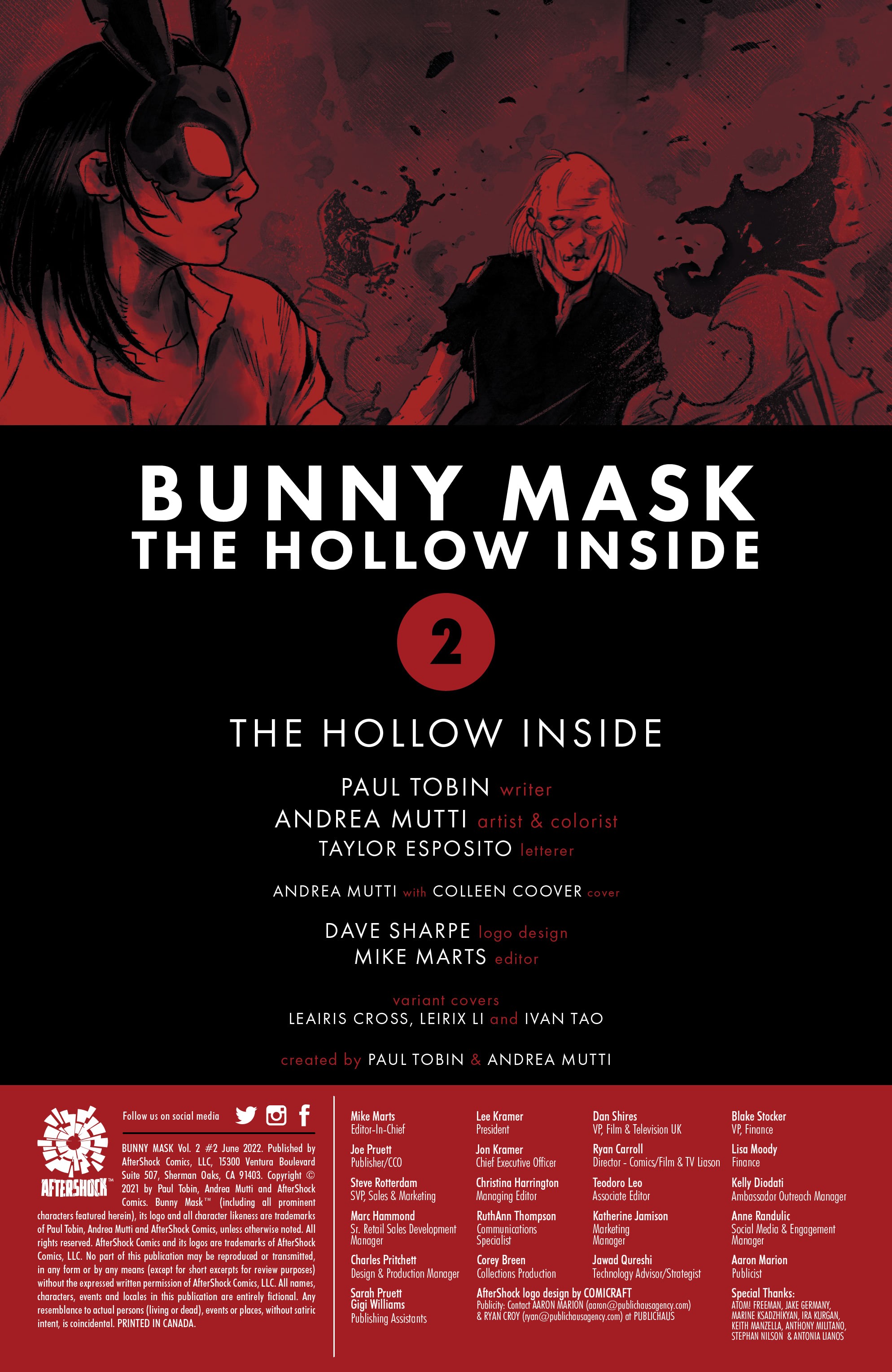 Read online Bunny Mask: The Hollow Inside comic -  Issue #2 - 2