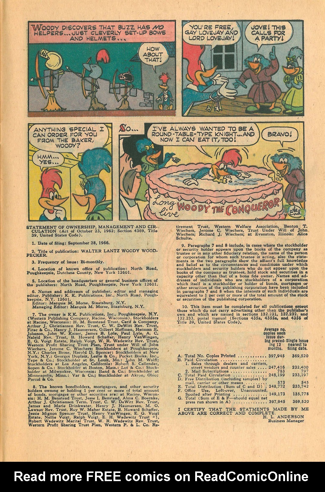 Read online Walter Lantz Woody Woodpecker (1962) comic -  Issue #95 - 33