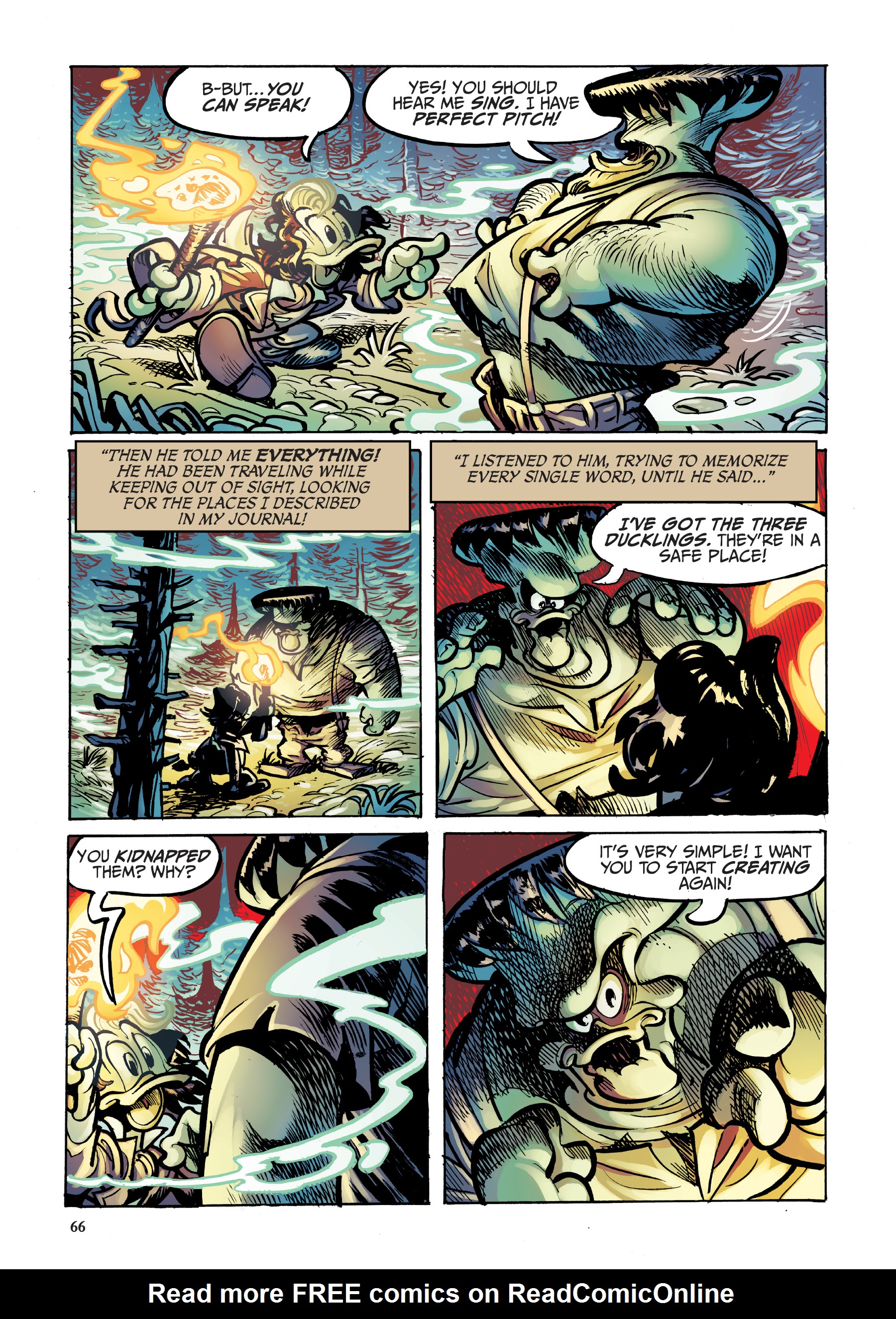 Read online Disney Frankenstein, Starring Donald Duck comic -  Issue # TPB - 66