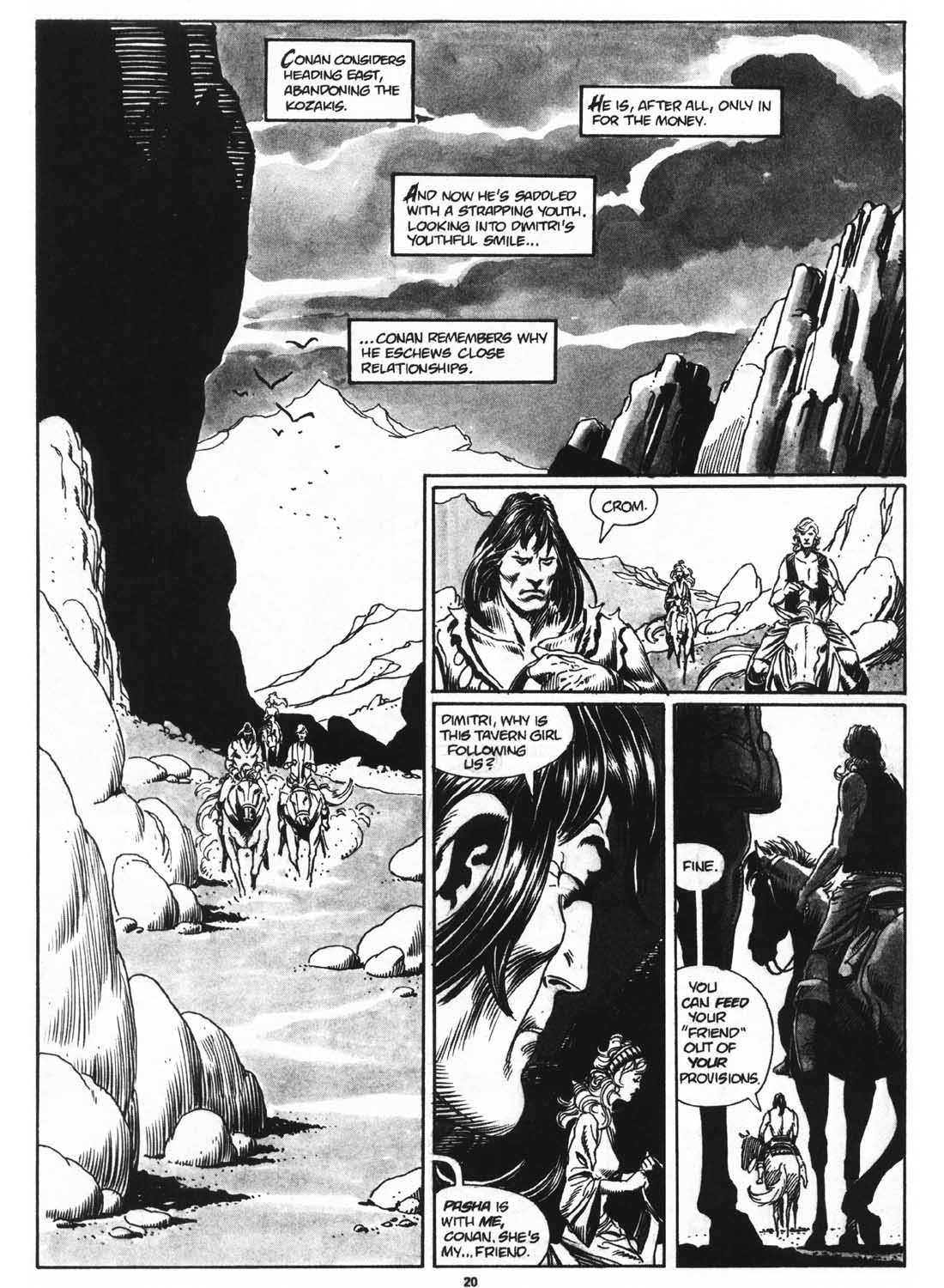 Read online The Savage Sword Of Conan comic -  Issue #160 - 22