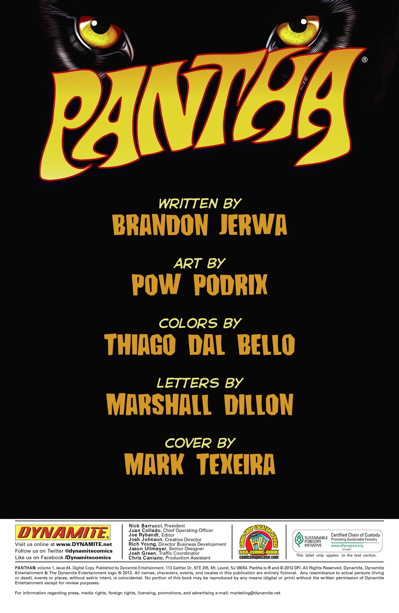 Read online Pantha comic -  Issue #4 - 2