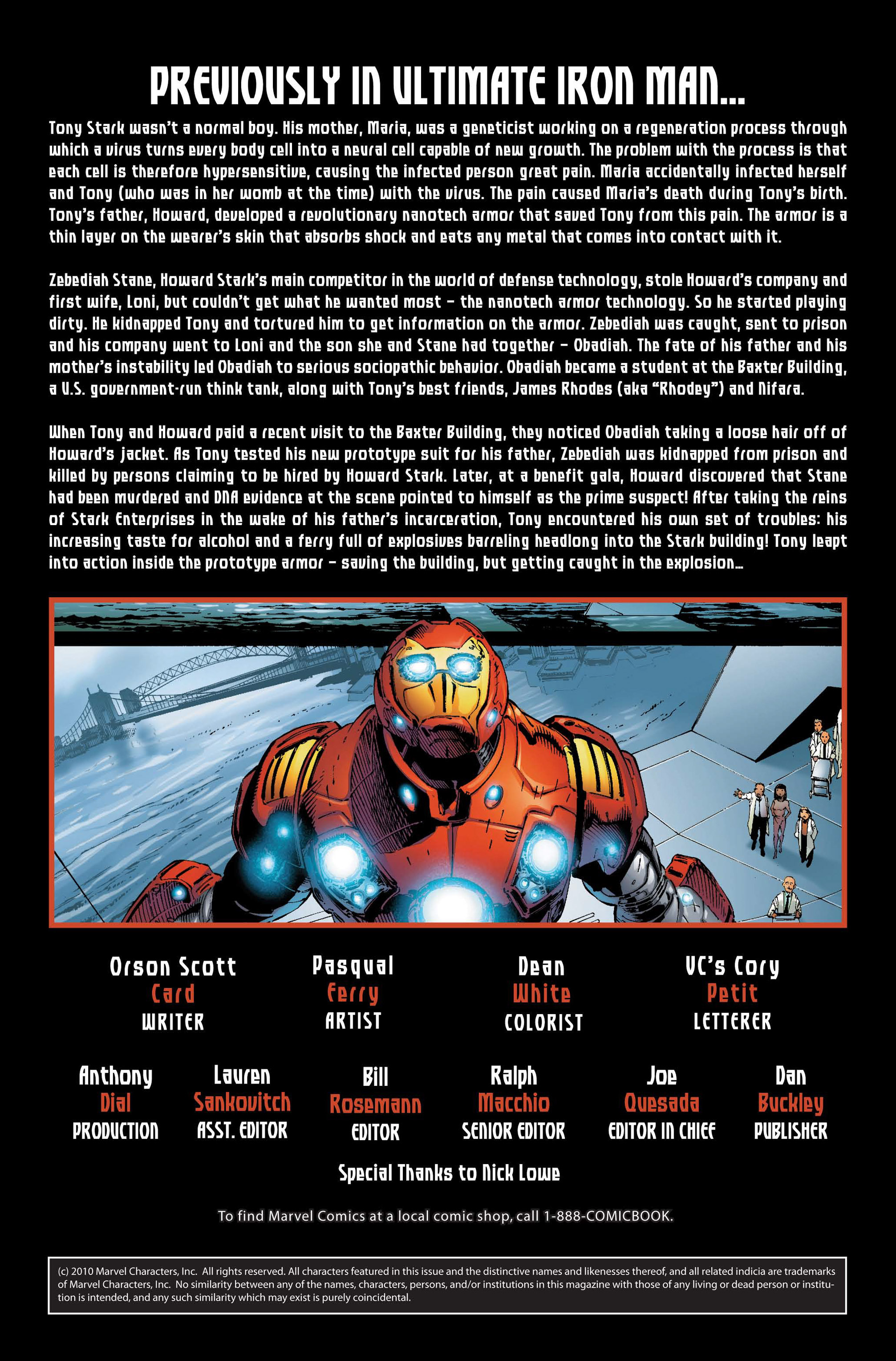 Read online Ultimate Iron Man II comic -  Issue #1 - 2