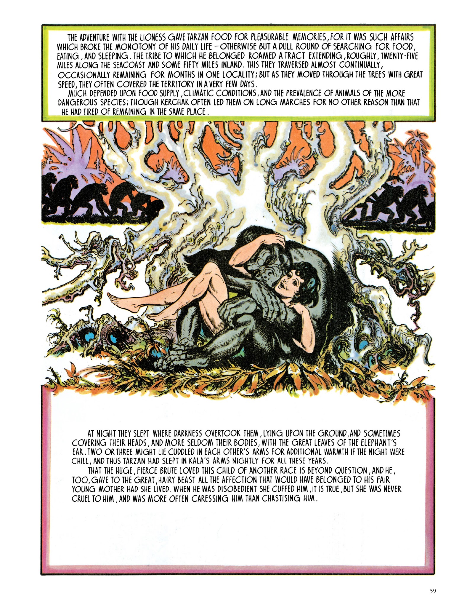 Read online Edgar Rice Burroughs' Tarzan: Burne Hogarth's Lord of the Jungle comic -  Issue # TPB - 61