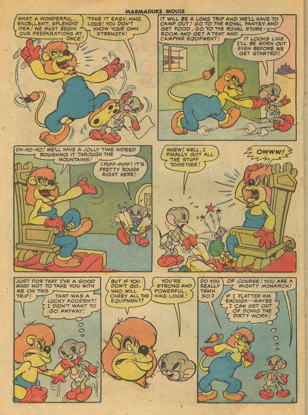 Read online Marmaduke Mouse comic -  Issue #52 - 20