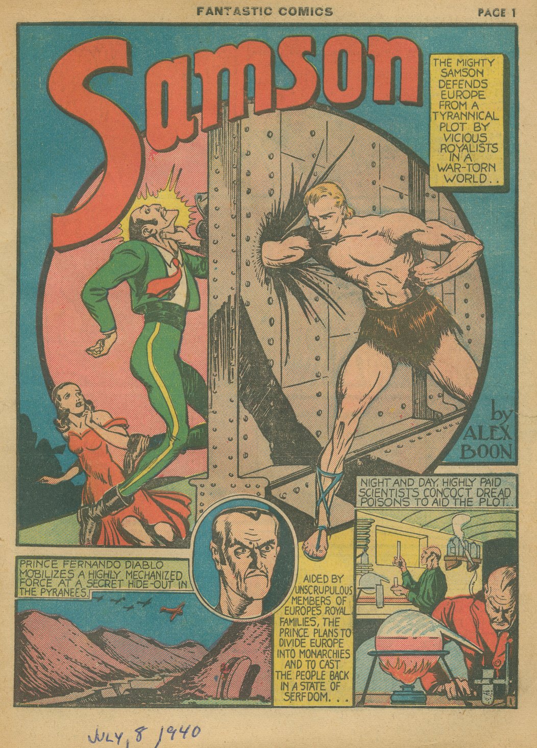 Read online Fantastic Comics comic -  Issue #8 - 3